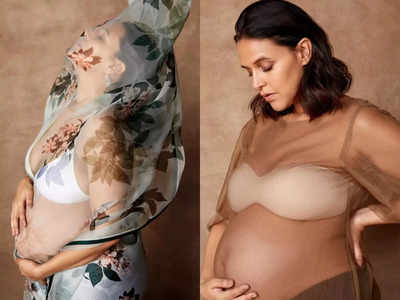 Neha Dhupia sets major maternity fashion goals in new shoot