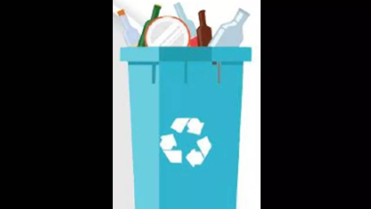 Colorful Recycle Garbage Vector Set