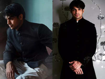 Neeraj Chopra looks suave in a bandhgala