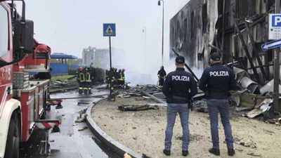 Small plane crashes into building in Italy; 8 reported dead