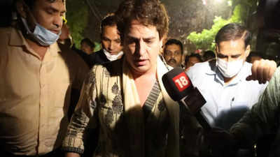 Priyanka Gandhi Vadra detained on way to Lakhimpur Kheri
