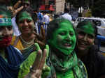 TMC workers celebrate Mamata Banerjee's victory in bypolls