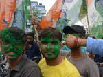 TMC workers celebrate Mamata Banerjee's victory in bypolls