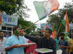 TMC workers celebrate Mamata Banerjee's victory in bypolls