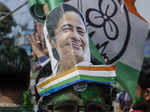 TMC workers celebrate Mamata Banerjee's victory in bypolls