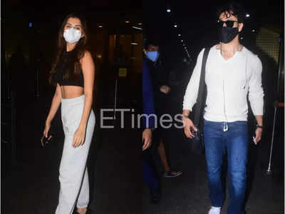 Tara Sutaria and Tiger Shroff returns to Mumbai in style after wrapping up the UK shoot of ‘Heropanti 2’