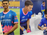 IPL 2021: 'Fanboy' Yashasvi Jaiswal gets his bat autographed by MS Dhoni after RR beat CSK, pictures go viral