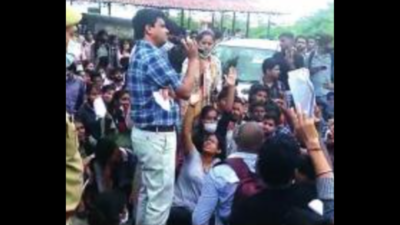 Bundelkhand University students protest over 'faulty' evalution