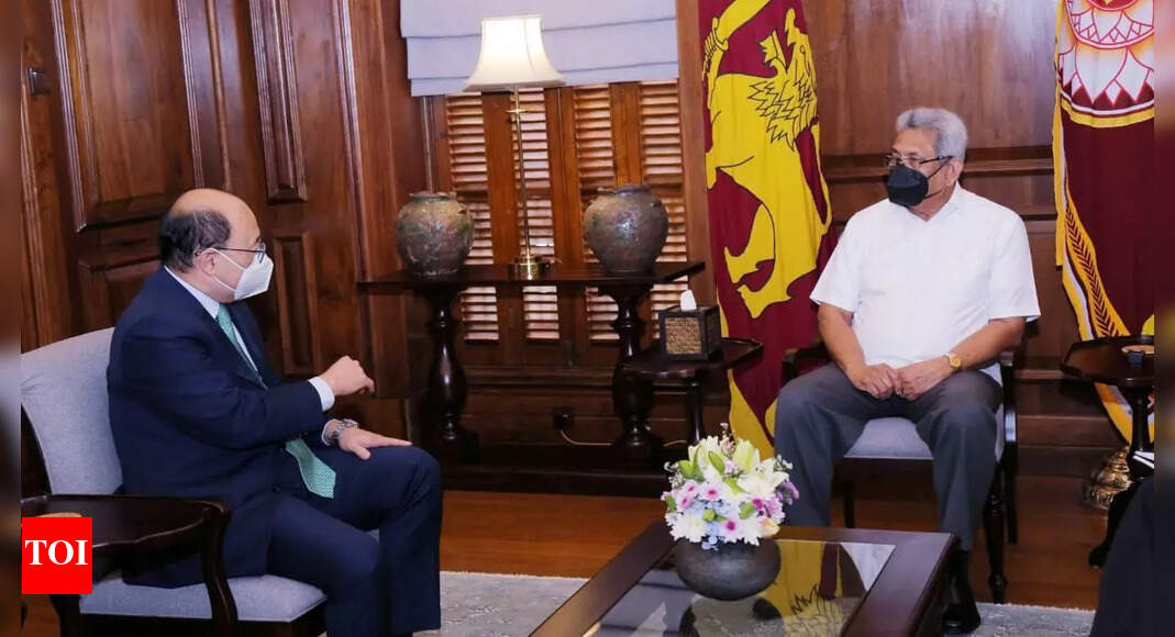 Foreign secretary Harsh Vardhan Shringla meets Lankan President Gotabaya Rajapaksa