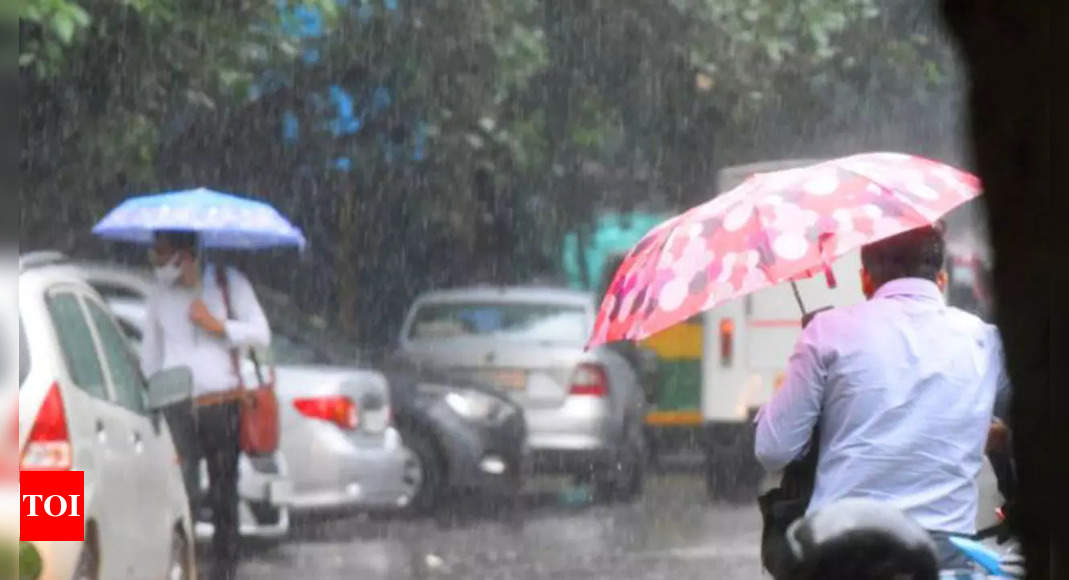 Rain Lashes Parts Of Delhi Brings Relief Delhi News Times Of India