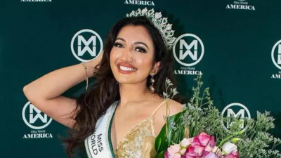 Indian American Shree Saini Crowned Miss World America Times Of India