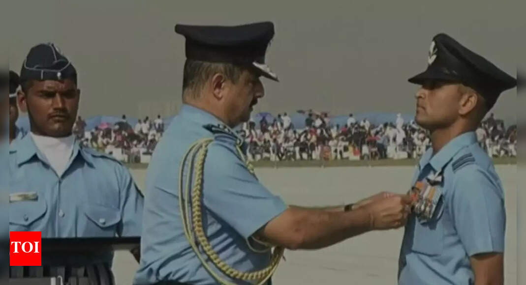 IAF chief presents Vayu Sena Medals to officers on 89th Air Force Day