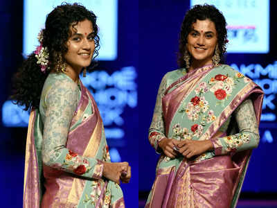 Taapsee Pannu epitomises elegance in a handloom sari
