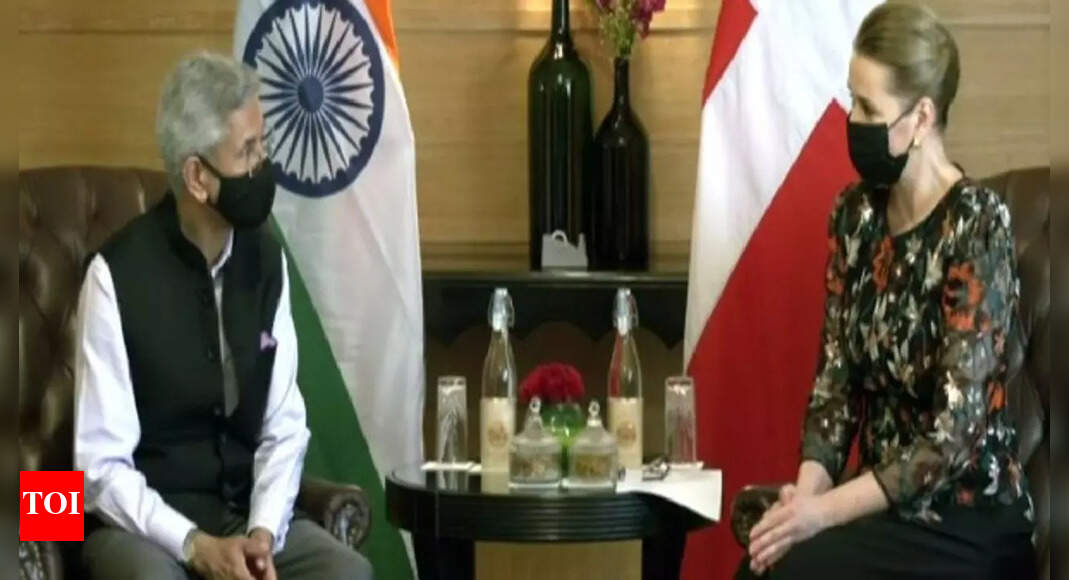 External Affairs Minister S Jaishankar meets Danish PM in New Delhi