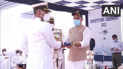 Rajnath Singh presents gallantry, meritorious service medals to Coast Guard personnel