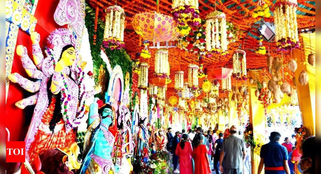 Mata Vaishno Devi Shrine Decorated With Flowers Fruits On Navratri Jammu News Times Of India 1469