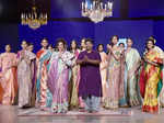 Bollywood celebrities showcase designer outfits at a fashion show