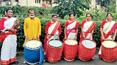 Kolkata: Women storm male bastion, to conduct puja, play dhak