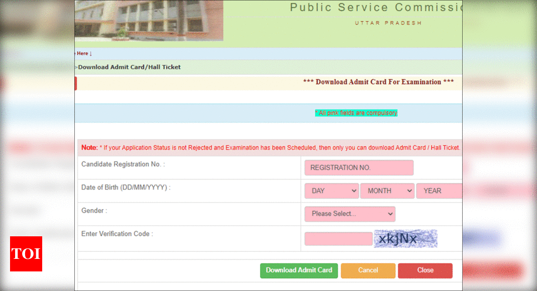 Uppsc Pcs Admit Card Uppsc Pcs Prelims Admit Card Released Exam