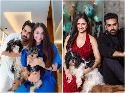 Our pets Amigo and Bratt help us de-stress with their unconditional love: Hunar and Mayank Gandhi