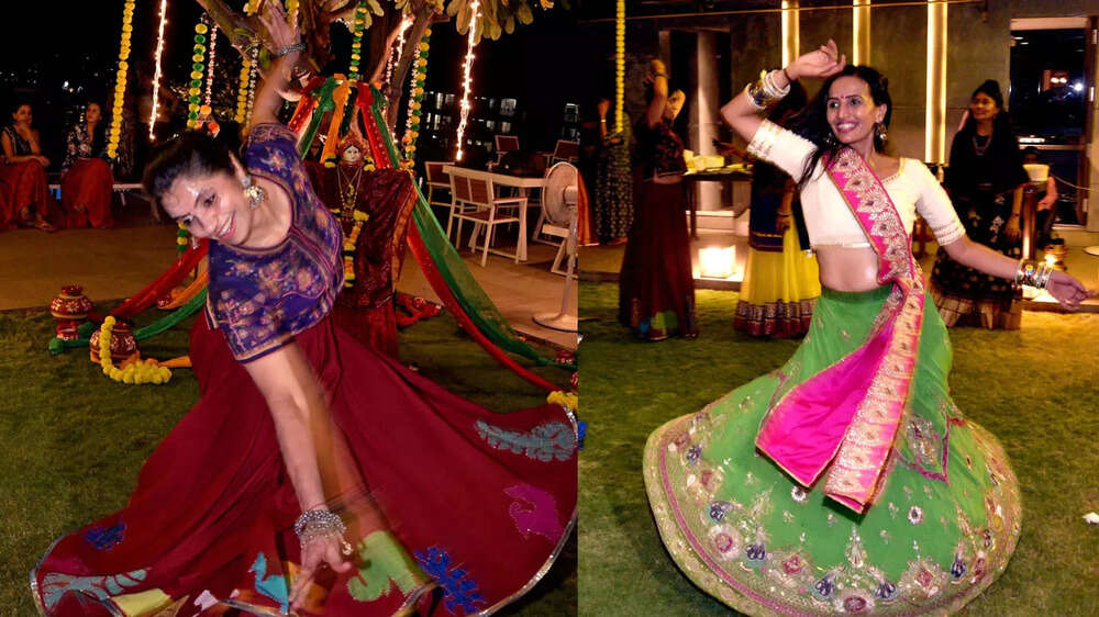 In pics: Gujarat swings to garba beats | The Times of India