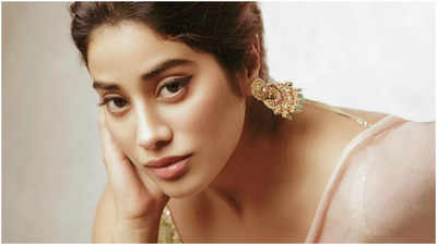 Pics: Janhvi Kapoor's elegant look is in complete contrast to her quirky take on Rumi's words