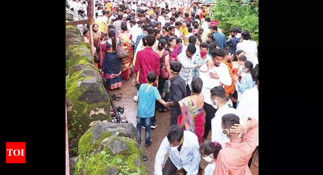 Maha: Covid norms flouted, over 1L visit Karla temple