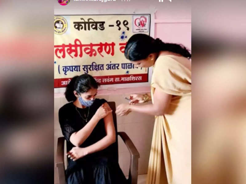 Rinku Rajguru receives her first jab of Covid-19 vaccine; see pic