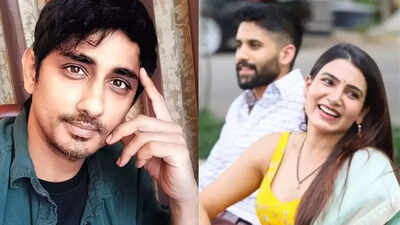 Siddharth on his tweet linked to Samantha Ruth Prabhu and Naga Chaitanya's split: 'I am not responsible'
