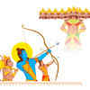 Printhappy Dussehra Ravan Burning Simple Drawing. Vector Illustration Stock  Vector - Illustration of king, hindu: 197946107