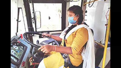 Odisha: Heavy vehicle driving a big draw among women in Jajpur district