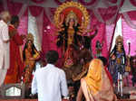 Durga Puja being celebrated with religious fervour