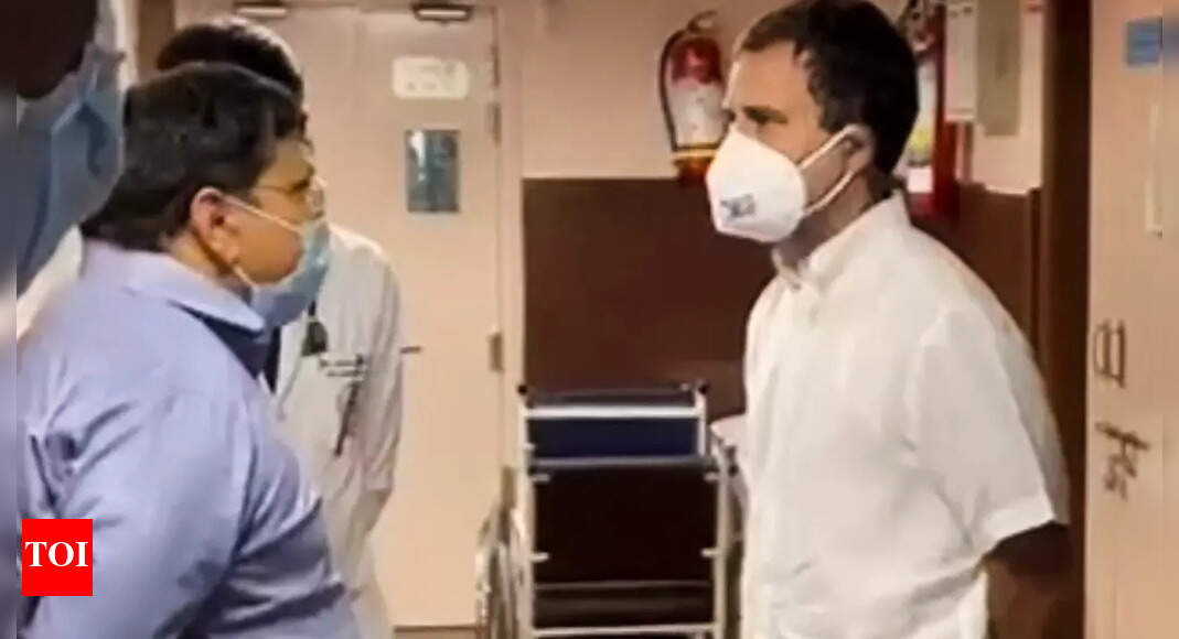 Rahul Gandhi visits AIIMS, inquires about ex-PM Manmohan Singh's health from doctors
