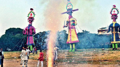Illegal crackers herald end of Ravana at many sites in Chandigarh