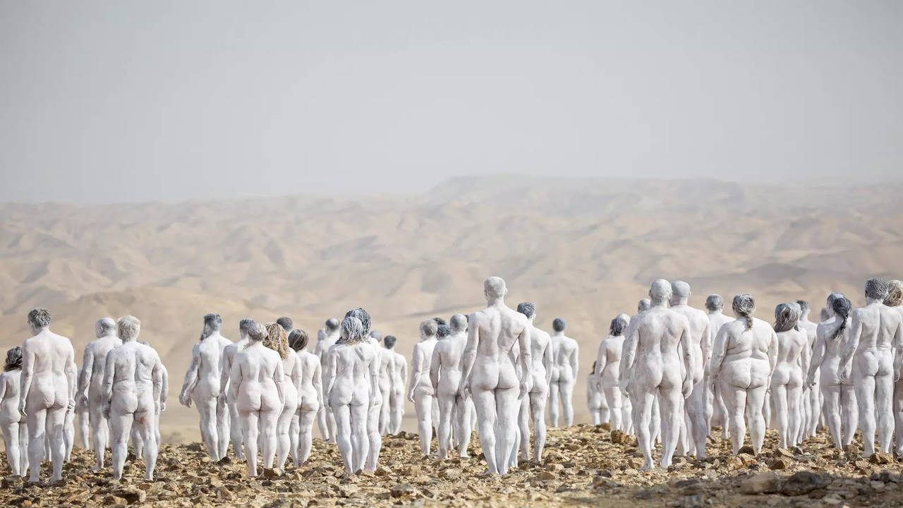 Hundreds pose nude for Spencer Tunick shoot in Israel near Dead Sea - Times  of India