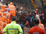 Pictures of destruction caused by heavy rainfall in Kerala