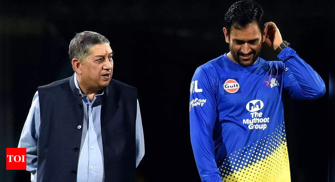 No CSK without Dhoni, no Dhoni without CSK: N Srinivasan | Cricket News – Times of India
