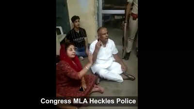 Rajasthan: Video of Congress MLA, husband creating ruckus at ...