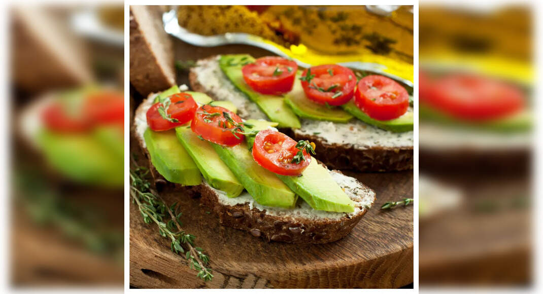 Avocado and Tomato Sandwich Recipe: How to Make Avocado and Tomato Sandwich Recipe | Homemade Avocad