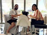 This new lovely picture of Anushka Sharma and Virat Kohli enjoying breakfast with little daughter Vamika is too cute to miss!