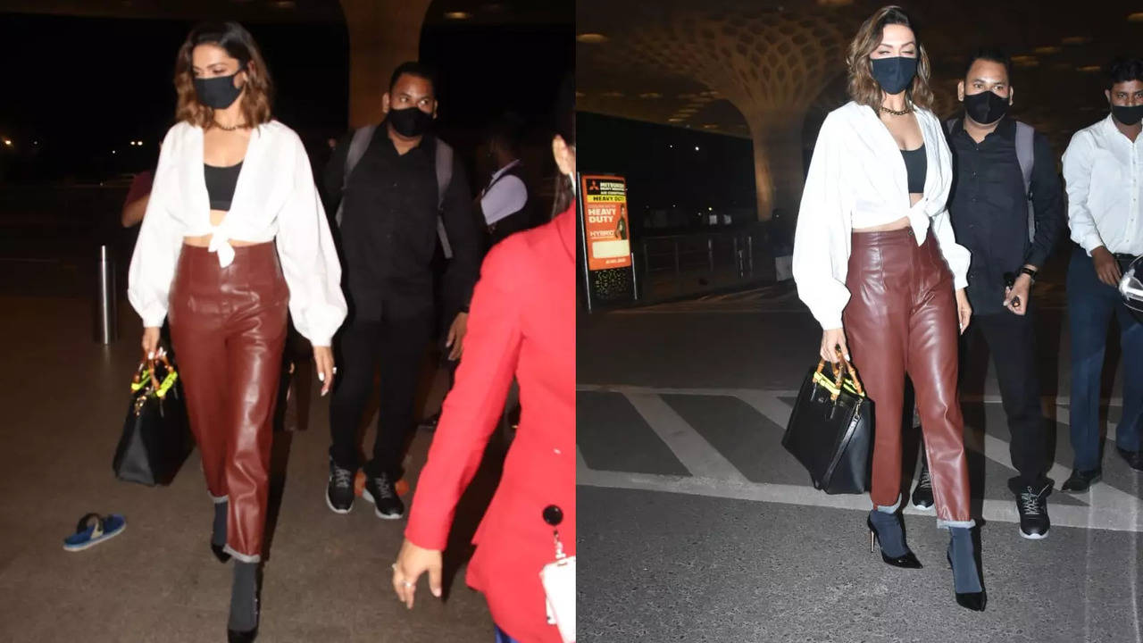 Deepika Padukone glams up casual airport look with Rs 2 lakh bag. Pics and  videos - India Today