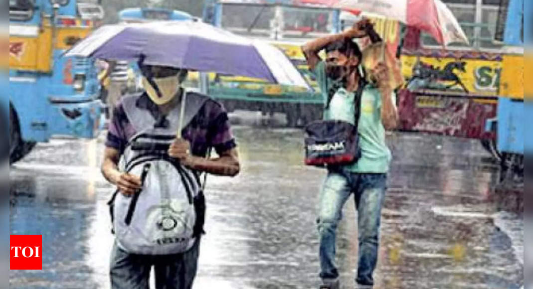 'Twin weather systems causing rain moving away from Kol'