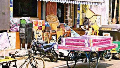 Locals walk thin line as shops eat up space in Vijayawada