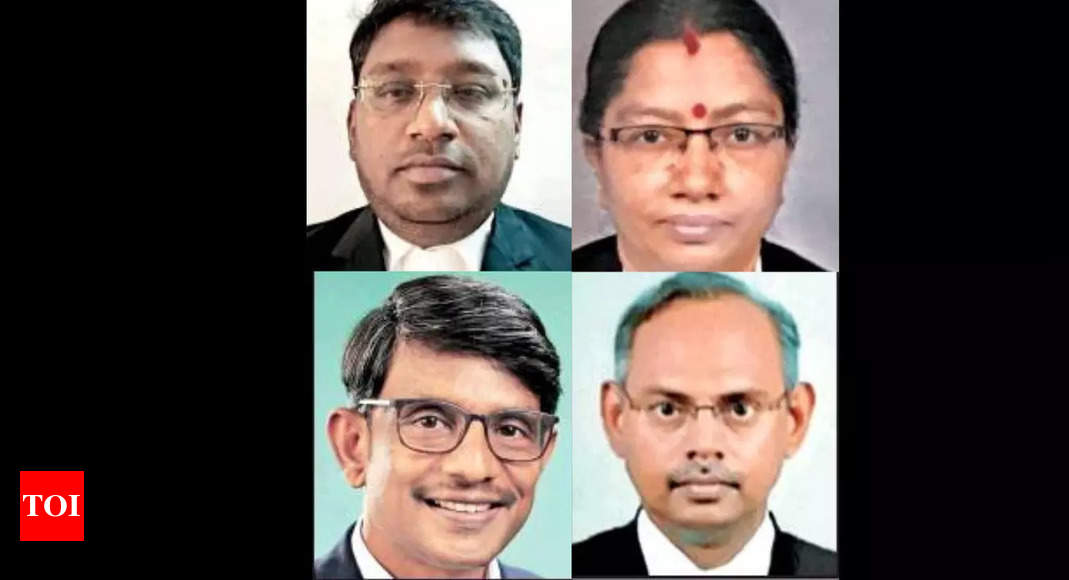 Four new judges of Madras high court assume office