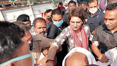 Priyanka Gandhi Vadra detained, later allowed to meet kin of man who died in custody
