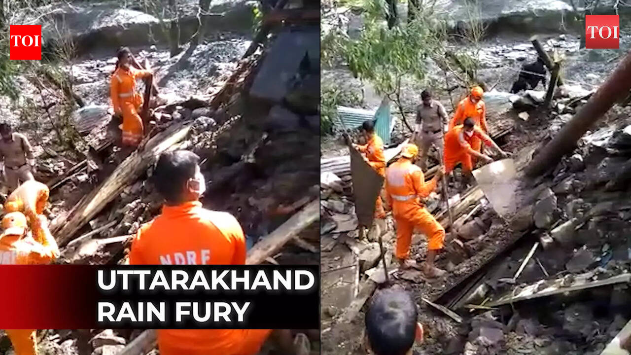 Nainital: NDRF carries out rescue operation at building collapse sites