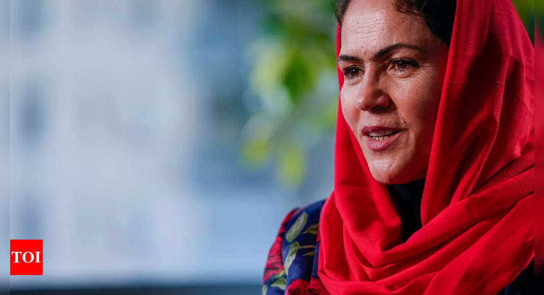 from-exile-female-former-afghan-leader-keeps-fighting-times-of-india
