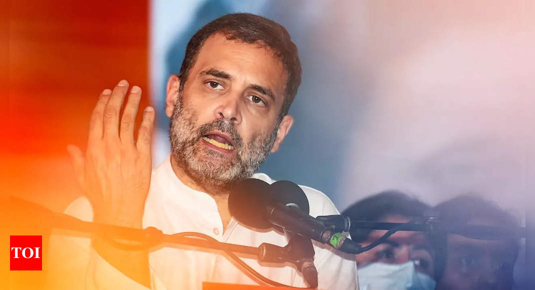 Govt indulging in doublespeak over ‘Made in India’ slogan: Rahul Gandhi | India News – Times of India