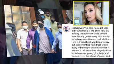 Mumbai rave party case: Somy Ali defends Shah Rukh Khan’s son Aryan Khan, says denial of bail is ‘epítome of hypocrisy’