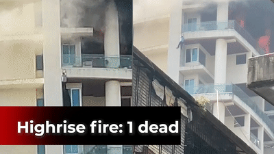 Watch: Man falls to his death as fire engulfs 19th floor apartment in posh Mumbai highrise